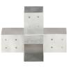 X Shape Galvanised Post Connector - 81x81 mm | HipoMarket