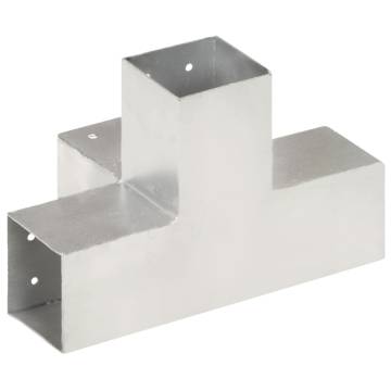 X Shape Galvanised Post Connector - 81x81 mm | HipoMarket