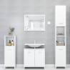 3 Piece Bathroom Furniture Set | Stylish White Engineered Wood