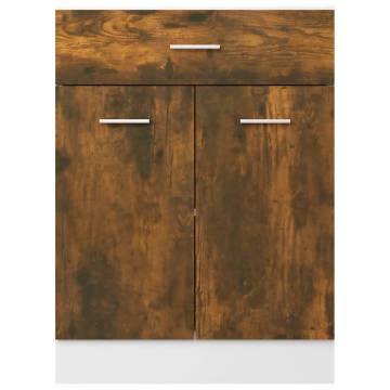 Drawer Bottom Cabinet Smoked Oak - 60x46 cm | HipoMarket