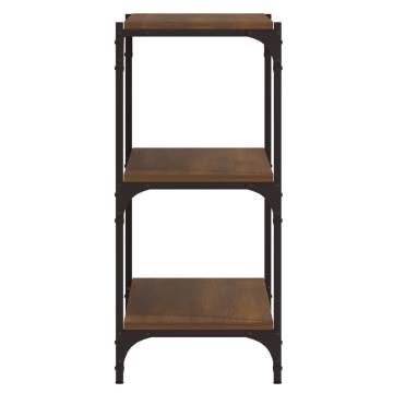 Book Cabinet Brown Oak - Stylish & Durable Storage Solution