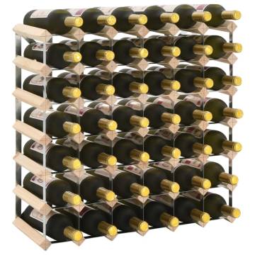 Elegant Wine Rack for 42 Bottles – Solid Pinewood