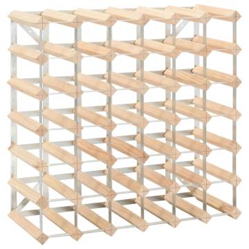 Elegant Wine Rack for 42 Bottles – Solid Pinewood