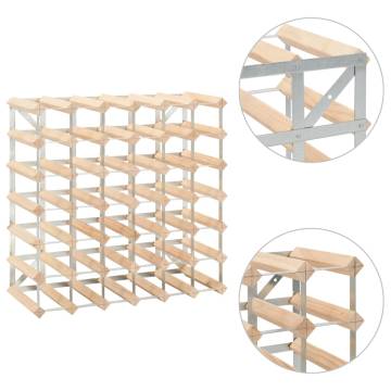 Elegant Wine Rack for 42 Bottles – Solid Pinewood