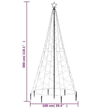 Christmas Tree with Spike - 500 LEDs, 300cm Warm White