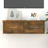 Stylish Smoked Oak Wall Cabinet - 60x26x18.5 cm