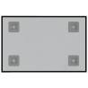 Wall-Mounted Magnetic Board Black - 40x30 cm Tempered Glass