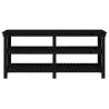 Work Bench Black 181x50x80 cm Solid Wood Pine | Hipomarket