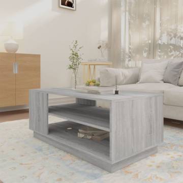 Modern Grey Sonoma Coffee Table - 102x55x43 cm | HipoMarket