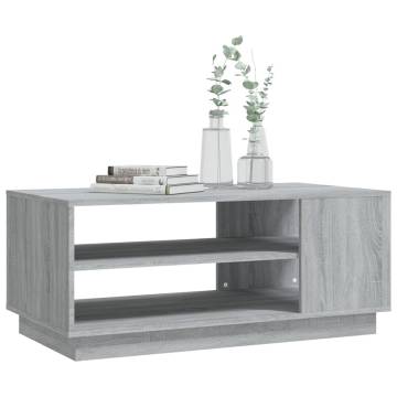 Modern Grey Sonoma Coffee Table - 102x55x43 cm | HipoMarket