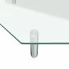 Transparent Glass Monitor Stand - Elevate & Organize Your Space