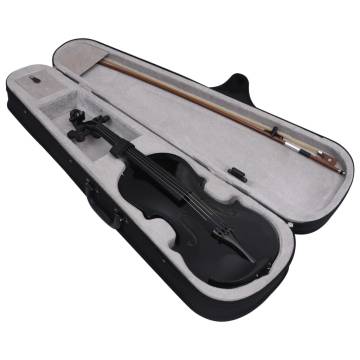 Violin Full Set with Bow & Chin Rest - Black 44 | Hipomarket