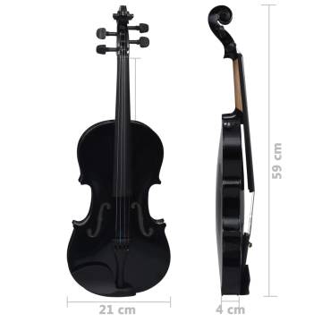 Violin Full Set with Bow & Chin Rest - Black 44 | Hipomarket