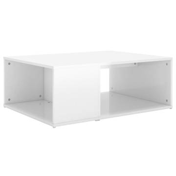 Modern High Gloss White Coffee Table - Stylish & Practical