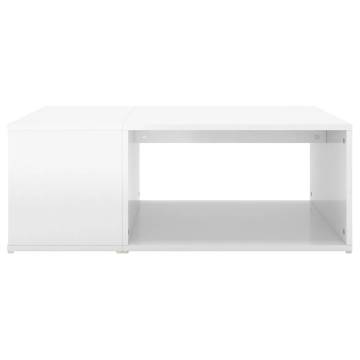 Modern High Gloss White Coffee Table - Stylish & Practical