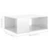 Modern High Gloss White Coffee Table - Stylish & Practical