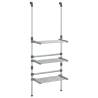 3-Tier Hanging Laundry Drying Rack - Aluminium | Hipomarket