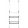 3-Tier Hanging Laundry Drying Rack - Aluminium | Hipomarket