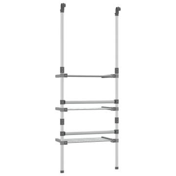 3-Tier Hanging Laundry Drying Rack - Aluminium | Hipomarket