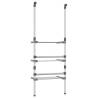 3-Tier Hanging Laundry Drying Rack - Aluminium | Hipomarket