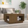 Coffee Table Honey Brown 60x61x32.5 cm Solid Wood Pine Colour honey brown Size 60 x 61 x 32.5 cm Quantity in Package 1 