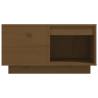 Elegant Honey Brown Coffee Table in Solid Pine Wood - 60x61x32.5 cm