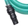 Suction Hose with Connectors 7m 22mm - Durable Green PVC