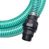 Suction Hose with Connectors 7m 22mm - Durable Green PVC