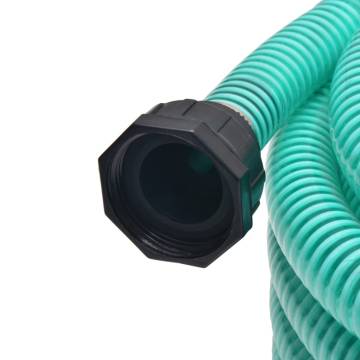 Suction Hose with Connectors 7m 22mm - Durable Green PVC