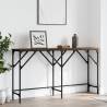 Stylish Brown Oak Console Table - 140x29x75 cm