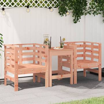 Garden Chairs 2 pcs - Solid Douglas Wood | HipoMarket UK