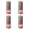 Bolsius Rustic Pillar Candles Shine 4 pcs 190x68 mm Rustic Taupe Colour rustic taupe Size 190 x 68 mm Quantity in Package 4 