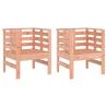 Garden Chairs 2 pcs - Solid Douglas Wood | HipoMarket UK