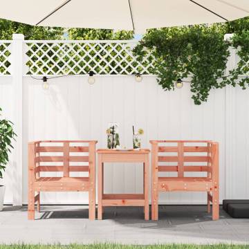 Garden Chairs 2 pcs - Solid Douglas Wood | HipoMarket UK