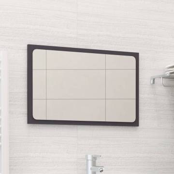 Stylish Grey Bathroom Mirror - 60x1.5x37 cm | HipoMarket UK