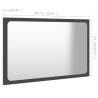 Stylish Grey Bathroom Mirror - 60x1.5x37 cm | HipoMarket UK