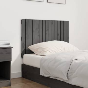 Grey Wall Headboard - Solid Pine Wood | Hipomarket