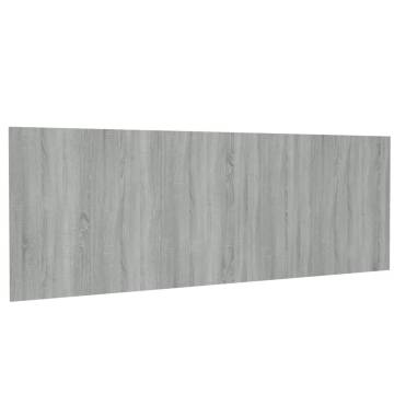 Elegant Grey Sonoma Wall Headboard - 240x80 cm Engineered Wood