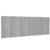 Elegant Grey Sonoma Wall Headboard - 240x80 cm Engineered Wood