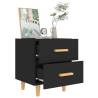 Scandinavian Bed Cabinets - 2 pcs Black 40x35x47.5 cm