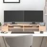 Monitor Stand - Solid Pine Wood, 100x27.5x15 cm | HipoMarket