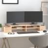 Monitor Stand - Solid Pine Wood, 100x27.5x15 cm | HipoMarket