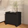 Bedside Cabinet Black 45x34x44.5 cm Engineered Wood Colour black Quantity in Package 1 