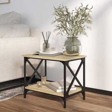 Stylish Sonoma Oak Side Table - 55x38x45 cm | Hipomarket