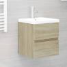 Sink Cabinet Sonoma Oak 41x38.5x45 cm Engineered Wood Colour sonoma oak Size 41 x 38.5 x 45 cm Number of 1 Number of Pieces 