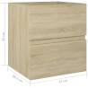 Sink Cabinet Sonoma Oak 41x38.5x45 cm - Stylish Bathroom Storage