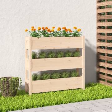 Planter 112x25x104.5 cm Solid Wood Pine - Hipomarket UK