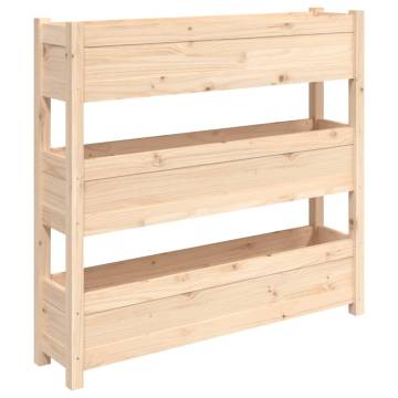 Planter 112x25x104.5 cm Solid Wood Pine - Hipomarket UK