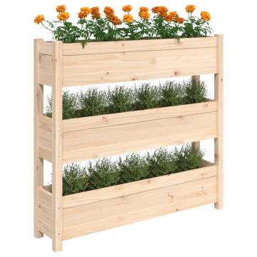 Planter 112x25x104.5 cm Solid Wood Pine - Hipomarket UK