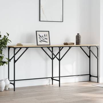 Sonoma Oak Console Table | Stylish & Durable Engineered Wood